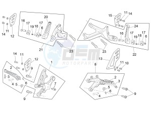 RSV4 1000 Racing Factory L.E. USA-CND (NAFTA) drawing Foot rests