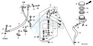 CB600FA39 Spain - (SP / ABS ST) drawing REAR BRAKE MASTER CYLINDER (CB600FA/FA3)