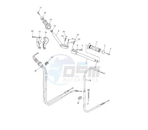 YZF R6 600 drawing STEERING HANDLE AND CABLE