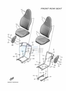 YXF850E YXF85WPAM (BARE) drawing SEAT