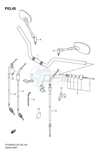 SFV650 (E3-E28) Gladius drawing HANDLEBAR