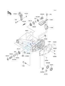 KSV 700 B [KFX 700] (B6F-B9F) B8F drawing SWINGARM