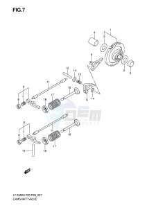 LT-Z50 (P3-P28) drawing CAMSHAFT VALVE