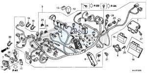 NC700XDE NC700XD 2ED - (2ED) drawing WIRE HARNESS