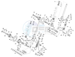 PRIMAVERA 125 4T 3V IGET IE ABS-NOABS E2-E4 (APAC) drawing Fork/steering tube - Steering bearing unit