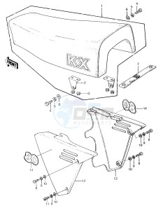 KX 80 C [KX80] (C1) [KX80] drawing SEAT_SIDE COVERS