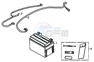 ALLO GT 25KMH 50 drawing BATTERY