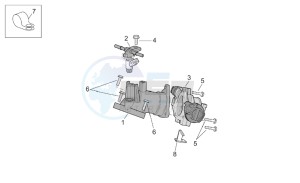 Atlantic 500 drawing Throttle body