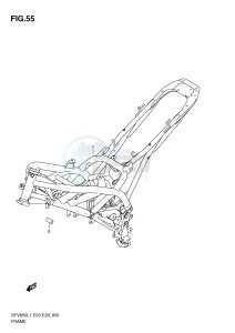 SFV650 (E3-E28) Gladius drawing FRAME (SFV650L1 E33)