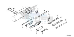 TRX500FM2F TRX500FM U drawing TOOLS