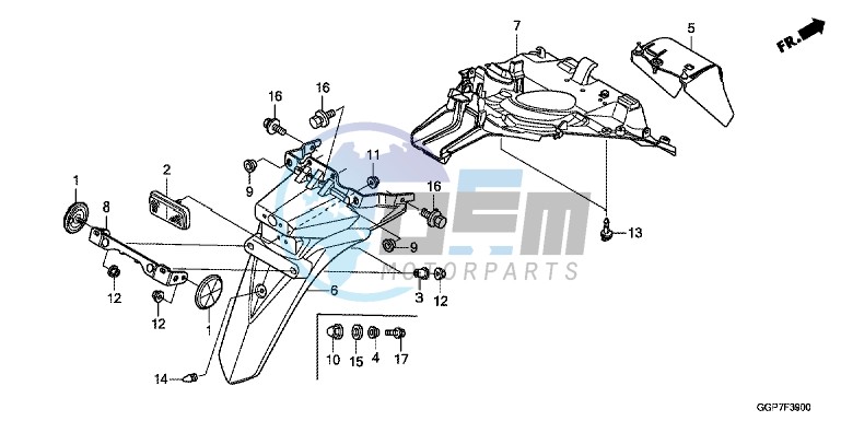 REAR FENDER (NSC50/MPD/WH)