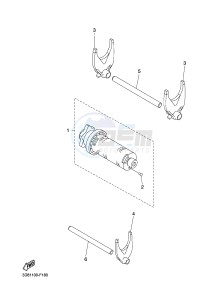 XVS1300A XVS1300A UBS MIDNIGHT STAR (1CS8) drawing SHIFT CAM & FORK