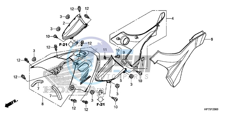 SIDE COVER/TANK COVER