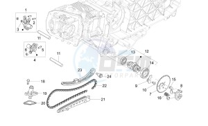 VX-VXL-SXL 150 4T 3V drawing Rocking levers support unit