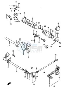 GSF1200A (E18) drawing GEAR SHIFTING