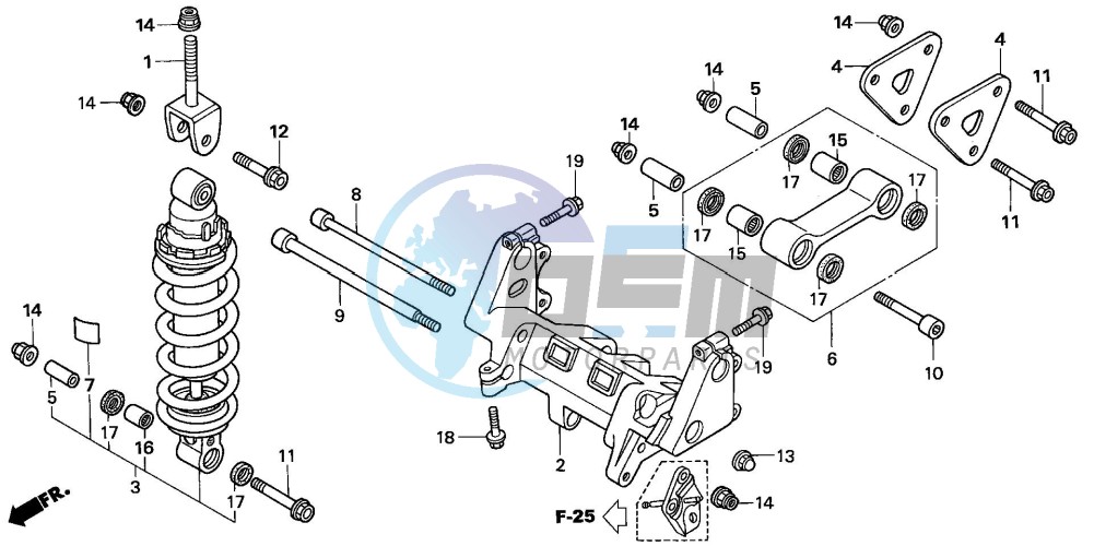 REAR CUSHION (VFR800)