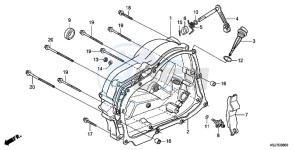 CRF100FC drawing RIGHT CRANKCASE COVER