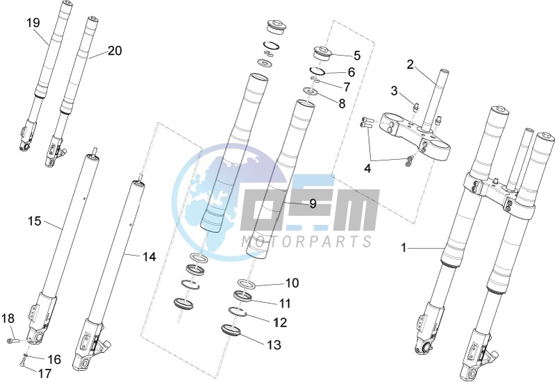 Front fork Ming Xing