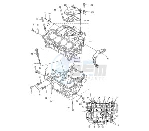 YZF R6 600 drawing CRANKCASE