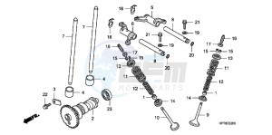 CB650FAG CB650F 6ED drawing CAMSHAFT/VALVE