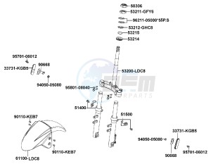 AGILITY 50 10 inch Netherlands drawing Front Wheel