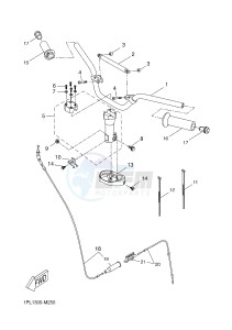 NS50N NITRO NAKED (1PL7 1PL7) drawing STEERING HANDLE & CABLE