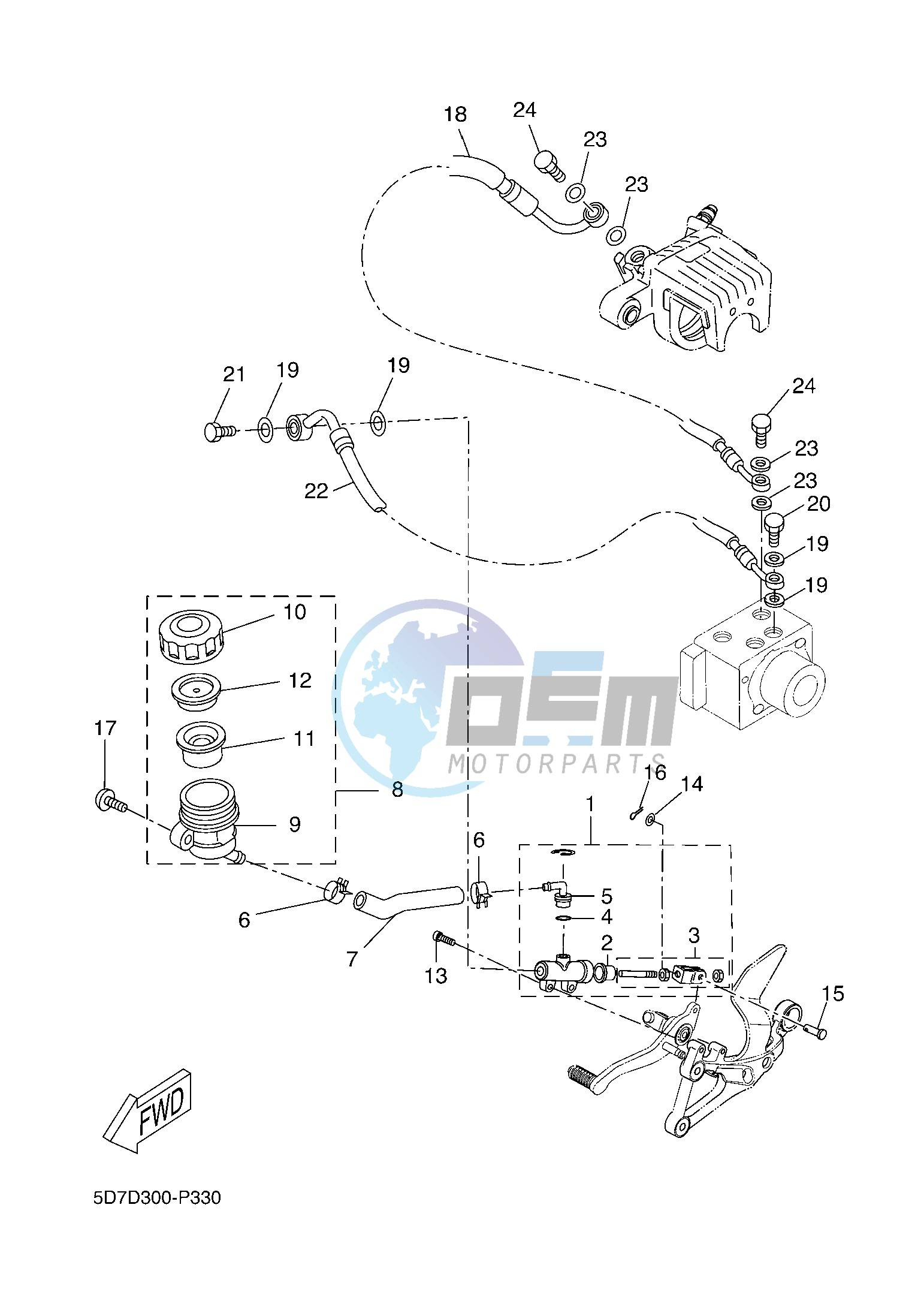 REAR MASTER CYLINDER