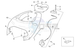 RSV 2 1000 drawing Rear body - Rear fairing