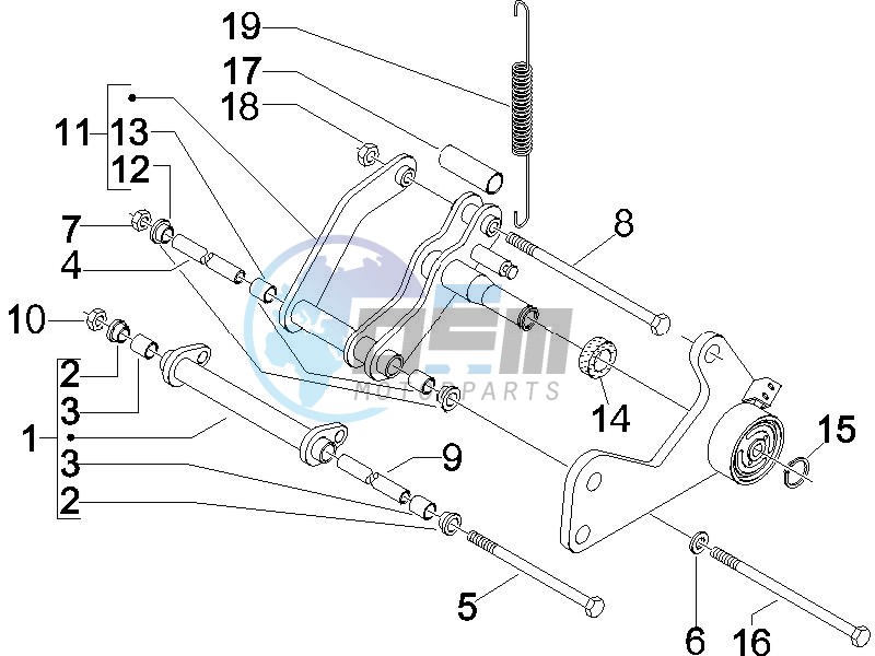 Swinging arm