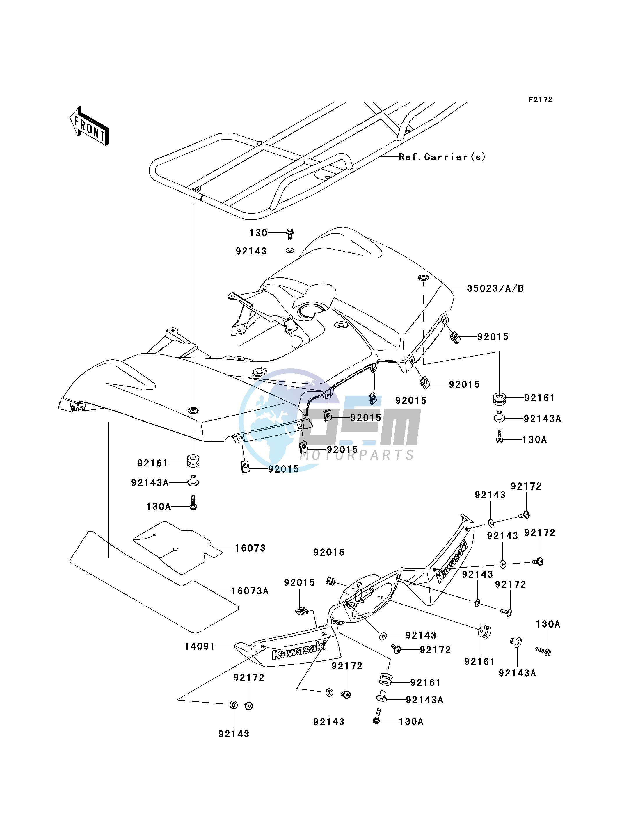 REAR FENDER-- S- -