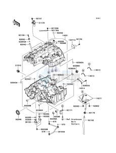 NINJA ZX-6RR ZX600-N1H FR GB XX (EU ME A(FRICA) drawing Crankcase