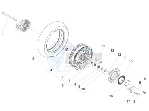 V9 Bobber 850 (EMEA) drawing Rear wheel