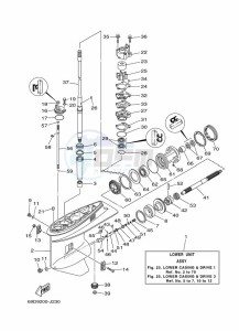 E60HWDL drawing LOWER-CASING-x-DRIVE-1