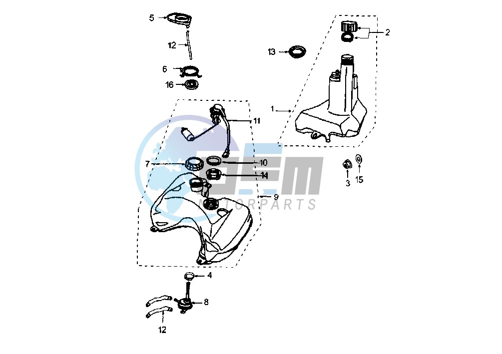 FUEL AND OIL TANK