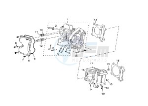 YP R X-MAX 125 drawing CYLINDER HEAD