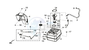 Joymax 300i ABS drawing FUEL TANK - FUEL CUT