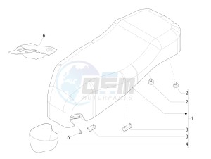 GTS 300 ie Touring drawing Saddle - Tool roll