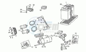 California III 1000 Carburatori Carenato Carburatori Carenato drawing Battery