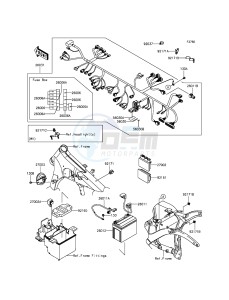 VULCAN 900 CUSTOM VN900CFFA GB XX (EU ME A(FRICA) drawing Chassis Electrical Equipment