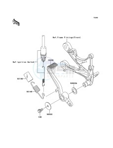 NINJA_ZX-6R ZX600P7F FR GB XX (EU ME A(FRICA) drawing Brake Pedal