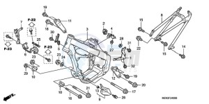 CRF450RA Europe Direct - (ED) drawing FRAME BODY