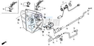 NSS250 JAZZ drawing FUEL TANK