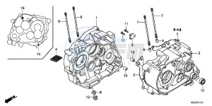 CRF100FC drawing CRANKCASE (CRF100F)