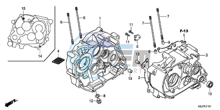 CRANKCASE (CRF100F)