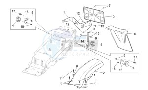 RSV 2 1000 drawing Rear mudguard