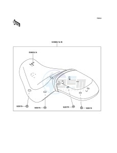 VN900_CLASSIC VN900B8F GB XX (EU ME A(FRICA) drawing Seat