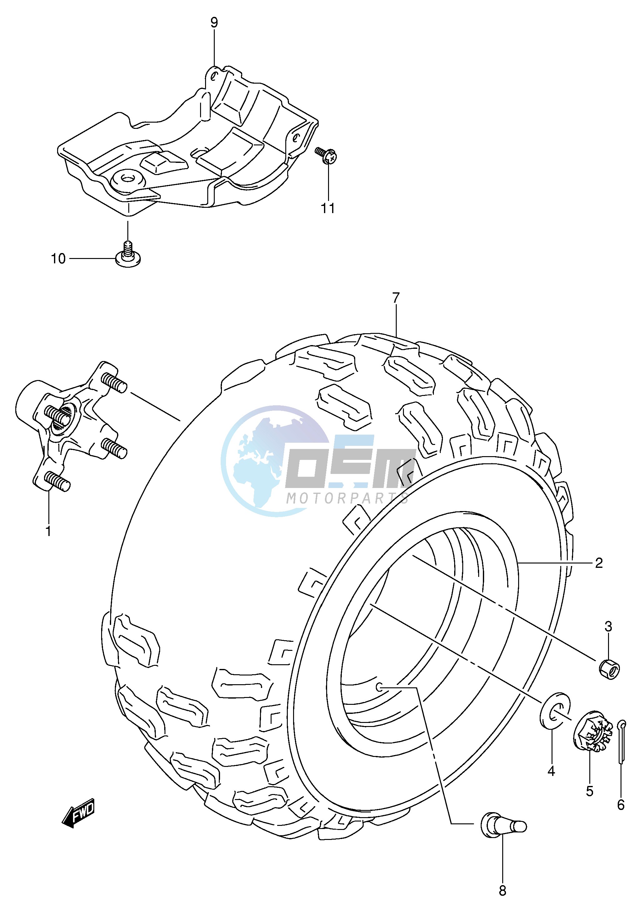 LEFT REAR WHEEL