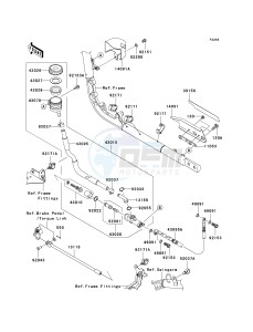 VN 2000 E [VULCAN 2000 CLASSIC] (6F-7F) E7F drawing REAR MASTER CYLINDER