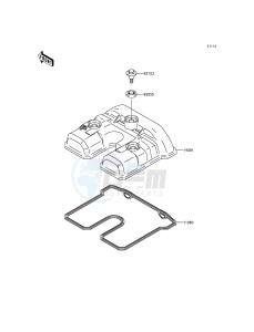 KLX250 KLX250SEF XX (EU ME A(FRICA) drawing Cylinder Head Cover