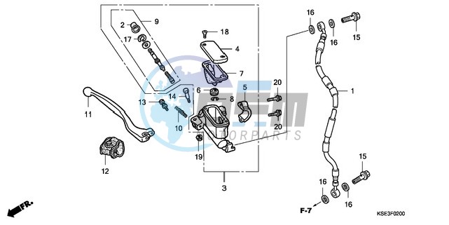 FR. BRAKE MASTER CYLINDER